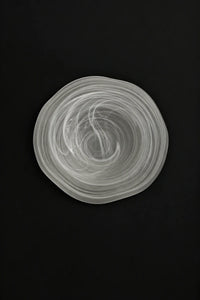 Soft Current Milky Glass Serving Bowl