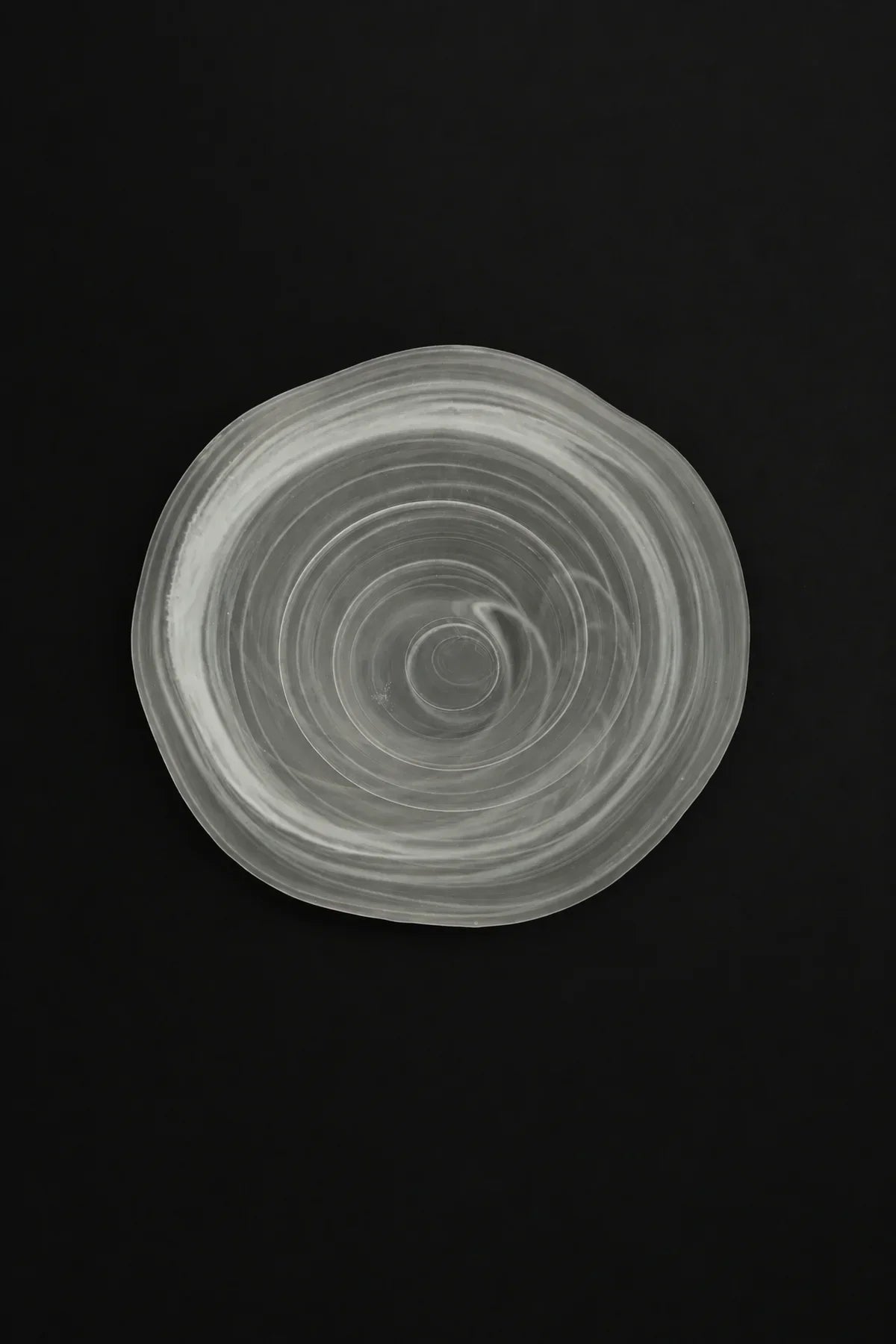 Soft Current Milky Glass Serving Bowl