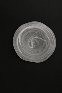 Soft Current Milky Glass Serving Bowl