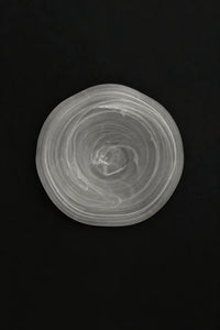Soft Current Milky Glass Serving Bowl