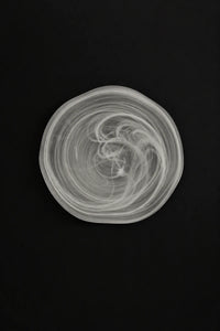 Soft Current Milky Glass Serving Bowl