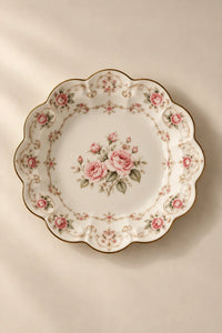 Soft Current Blush Glass Serving Bowl