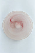 Soft Current Blush Glass Serving Bowl