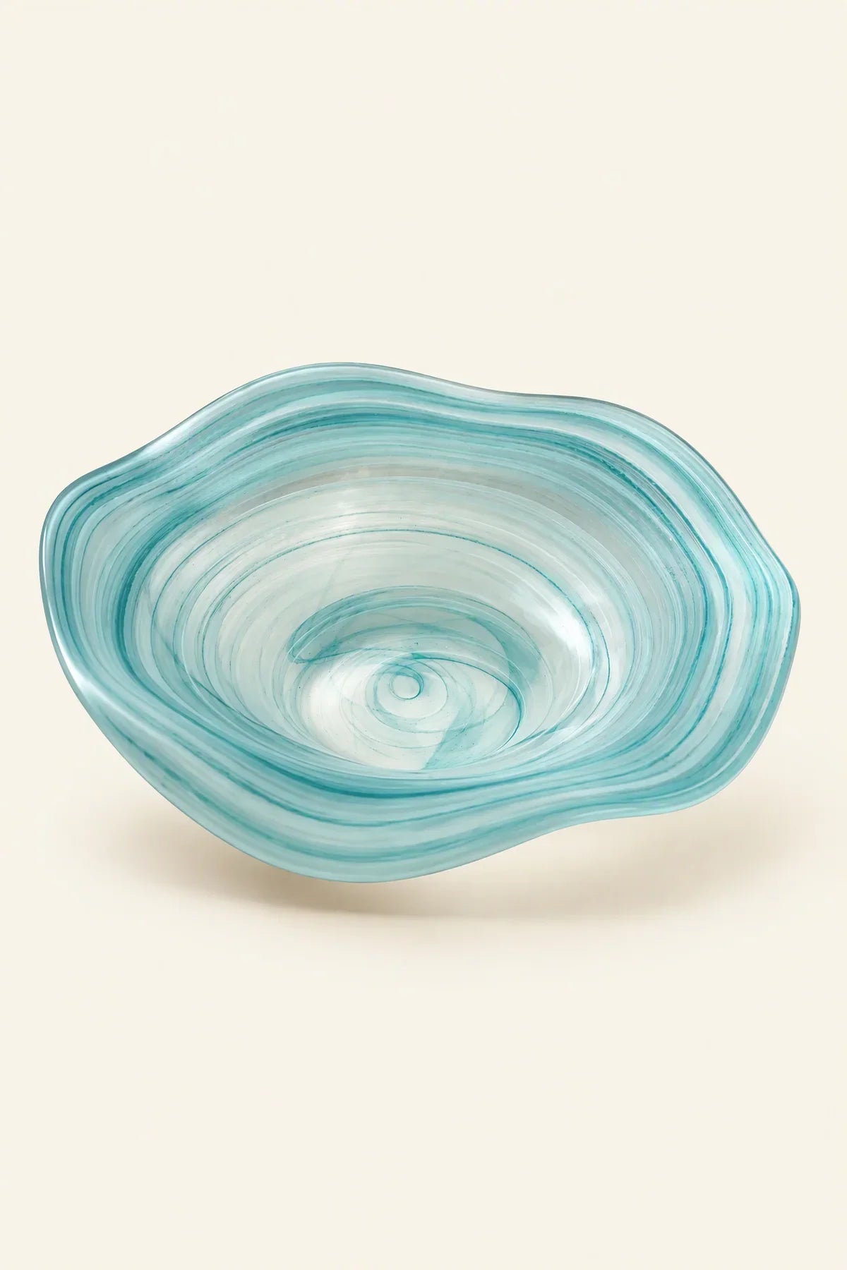 Tide Pool Pastel Glass Serving Bowl