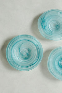 Tide Pool Pastel Glass Serving Bowl
