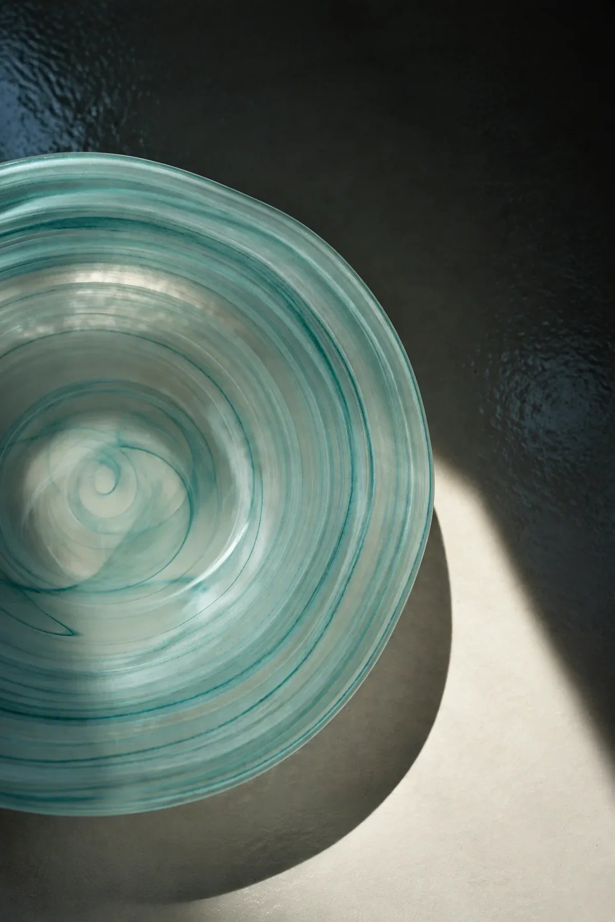 Tide Pool Pastel Glass Serving Bowl