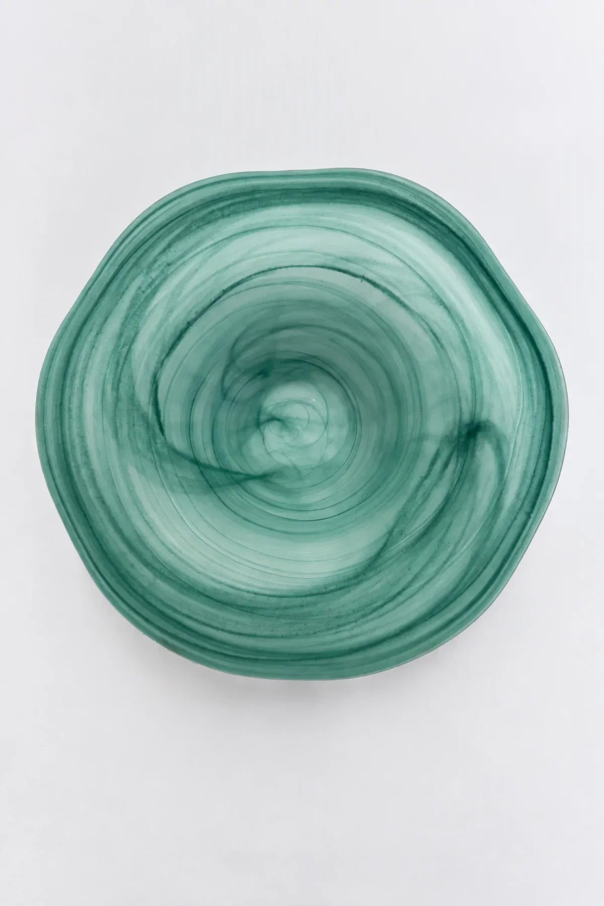Tide Pool Pastel Glass Serving Bowl