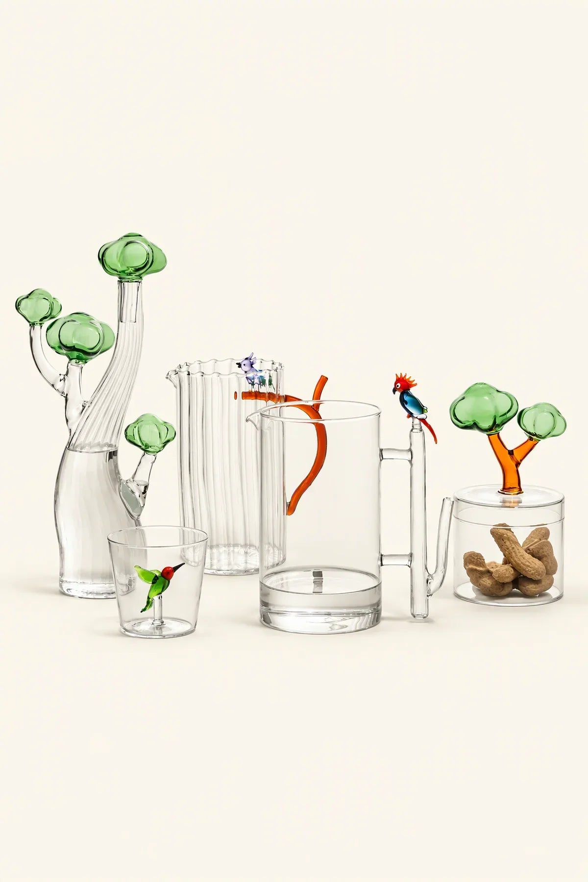Canopy Perch Clear Glass Glassware Collection