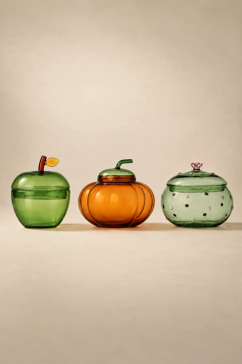 Garden Fable Tinted Glass Storage Vessel