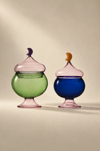 Garden Fable Tinted Glass Storage Vessel