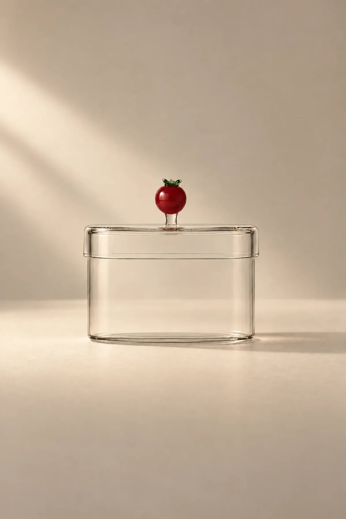 Garden Fable Tinted Glass Storage Vessel