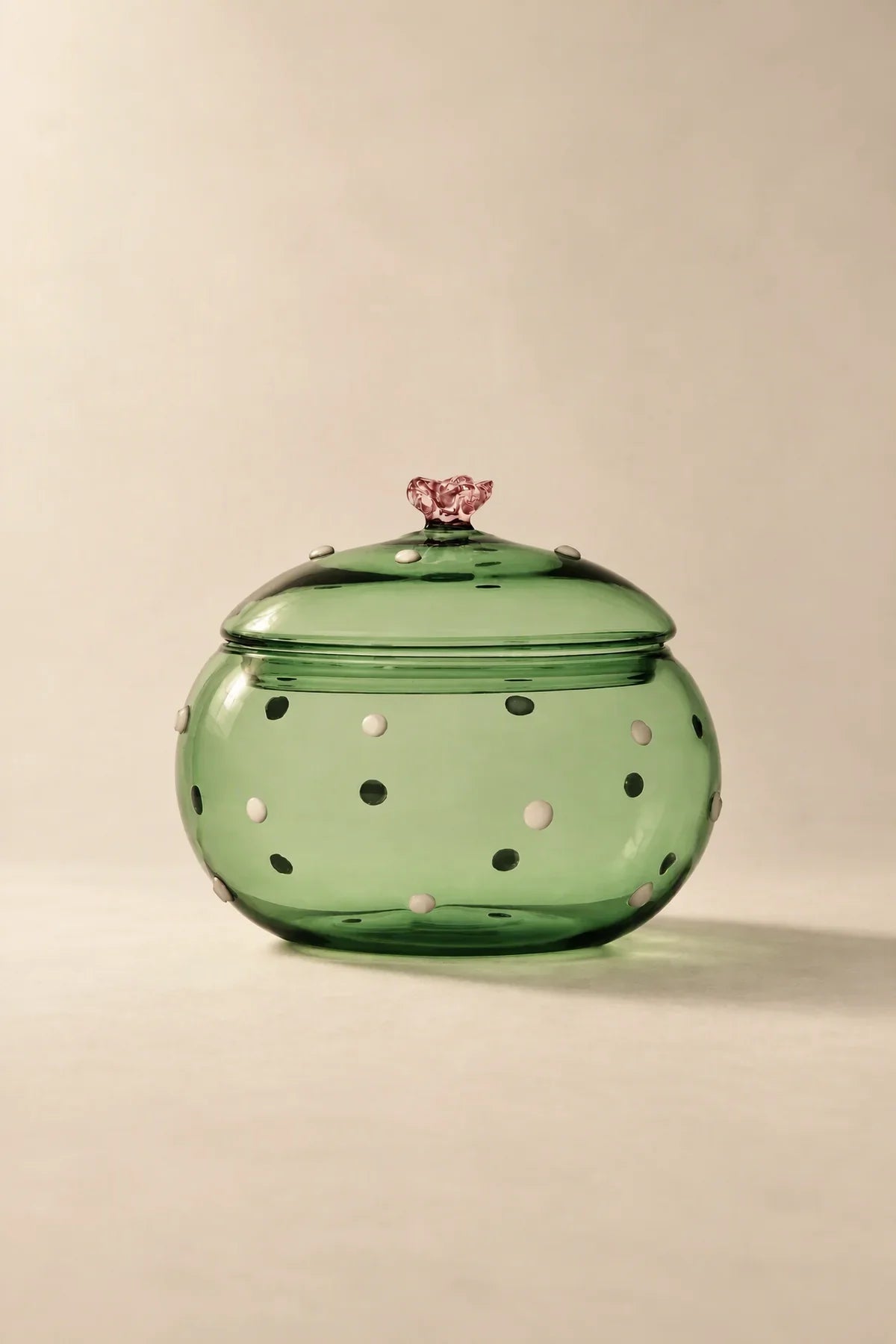 Garden Fable Tinted Glass Storage Vessel