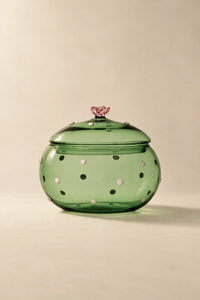 Garden Fable Tinted Glass Storage Vessel