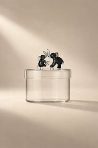 Garden Fable Tinted Glass Storage Vessel