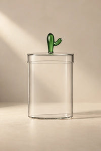 Garden Fable Tinted Glass Storage Vessel