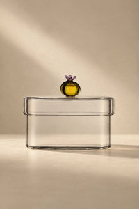 Garden Fable Tinted Glass Storage Vessel