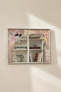 Stargazer Pink Metal-Trim Decorative Mirror