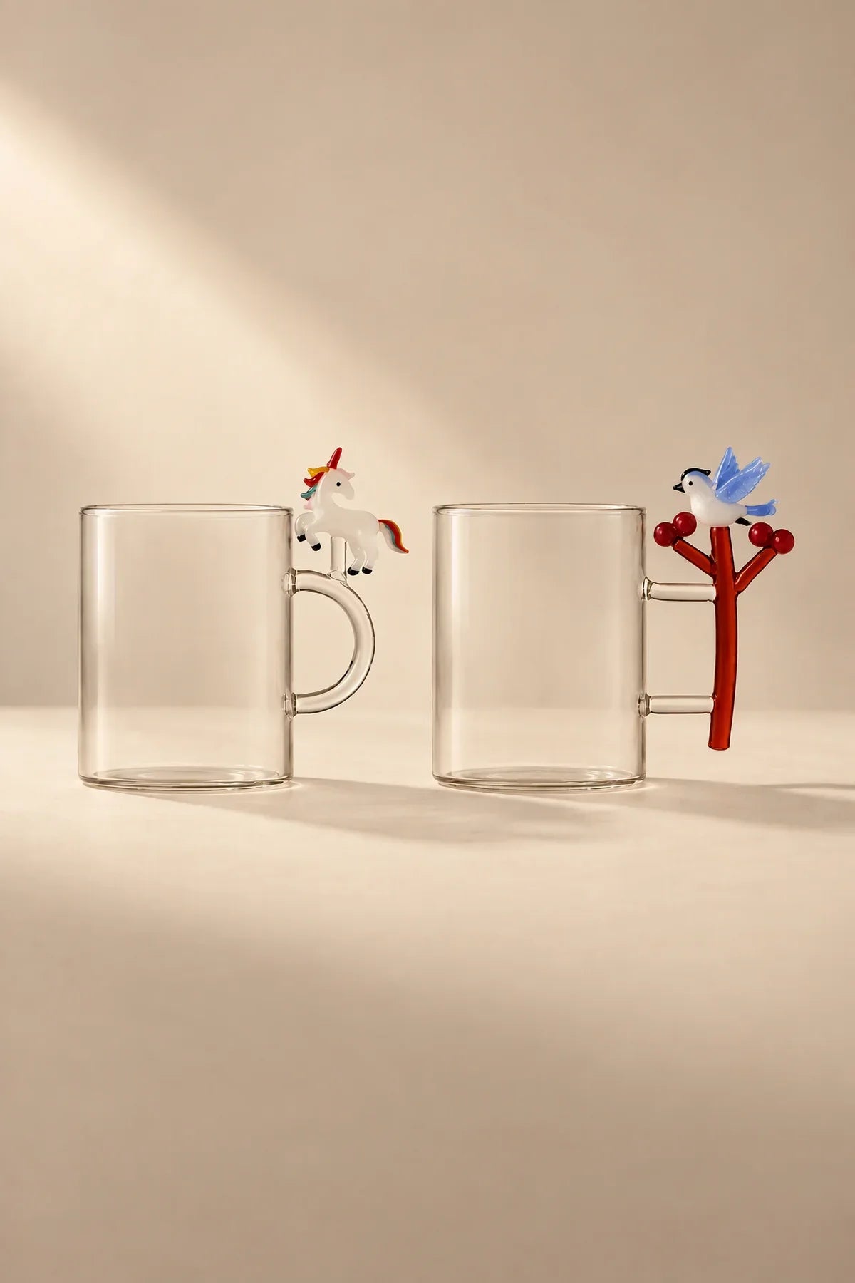 Enchanted Forest Clear Borosilicate Glass Drinkware