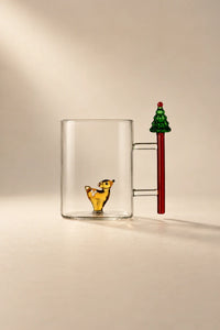 Enchanted Forest Clear Borosilicate Glass Drinkware