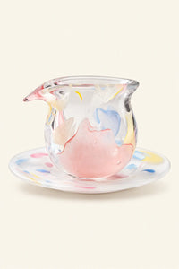 Petal Drift Clear Glass Drinkware Set