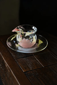 Petal Drift Clear Glass Drinkware Set