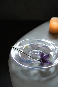 Petal Drift Clear Glass Drinkware Set