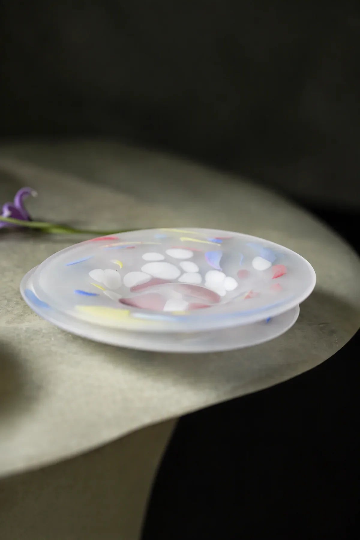 Petal Drift Clear Glass Drinkware Set