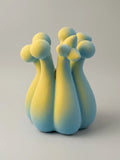 TAOTAO STUDIO Crown of Mud ribbed gourd vase for home decor, featuring a textured mud finish and elegant rounded shape.