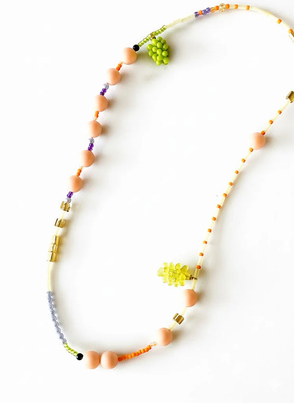 Sorbet Grapes Beaded Necklace - TRLab Shop