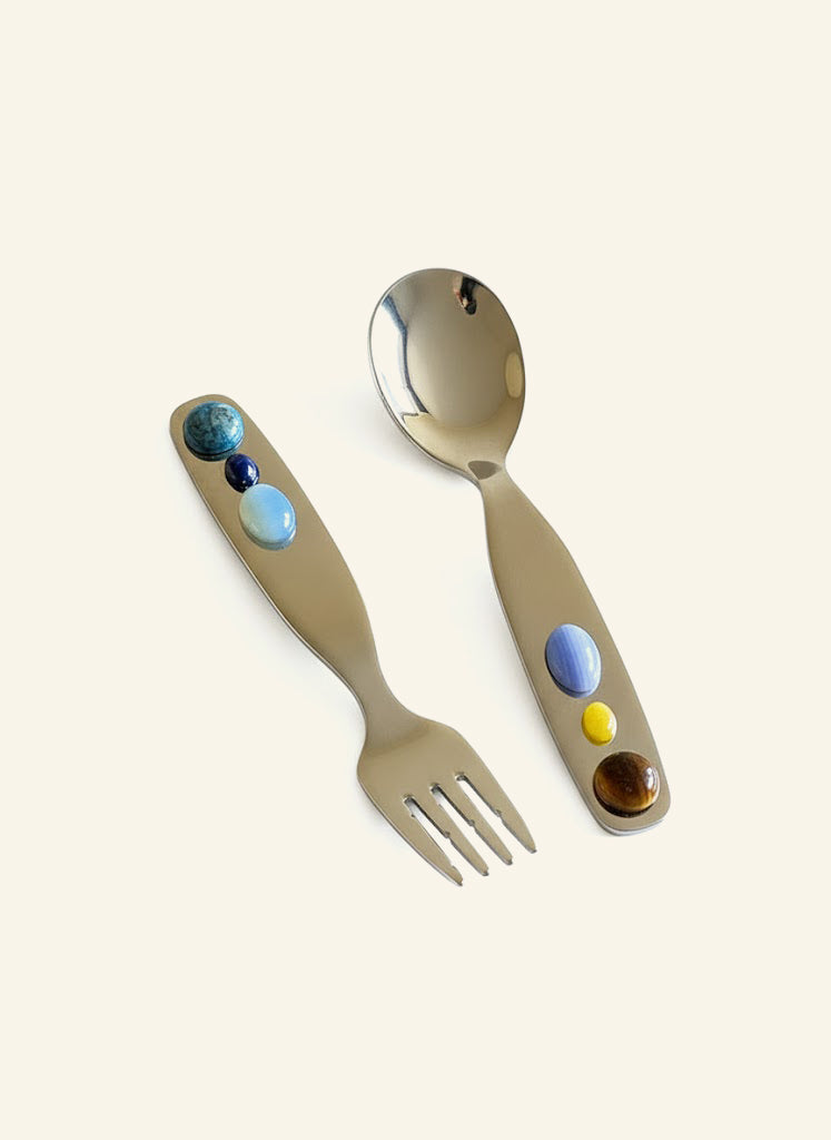 Candy Jade Stainless Steel Spoon & Fork