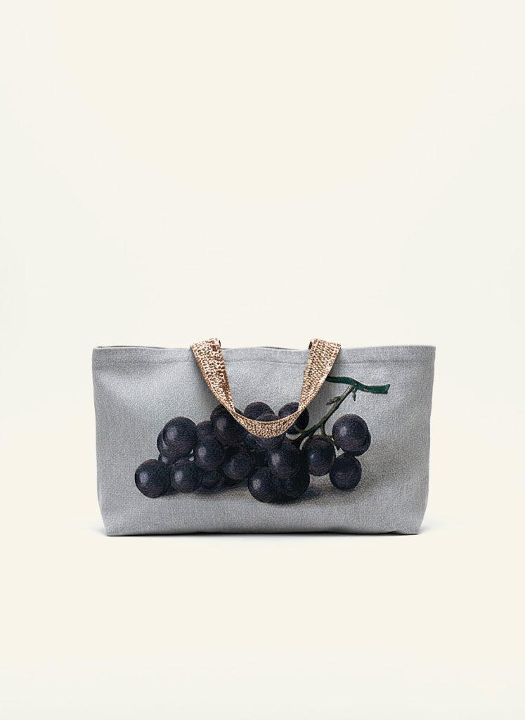 Pear & Grapes Oil Painting Tote Bag - TRLab Shop